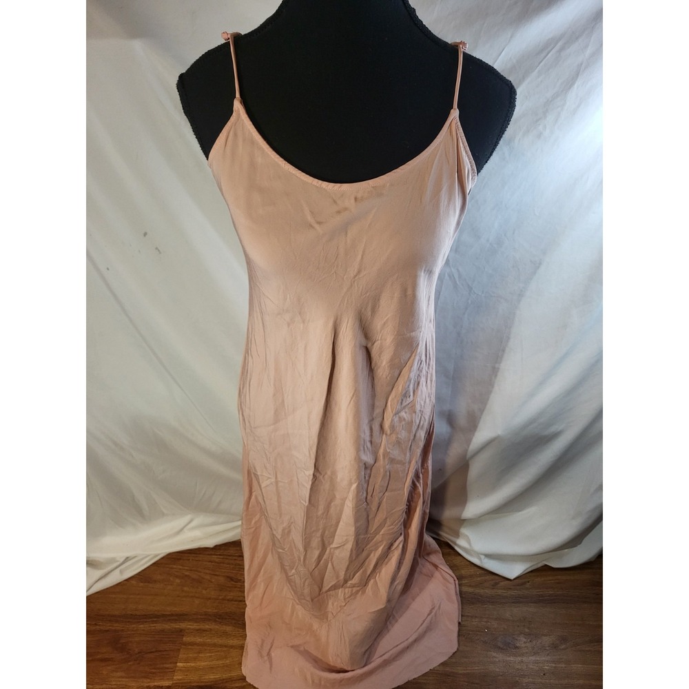 AYR Size M Blush Pink 100% Silk Slip Dress